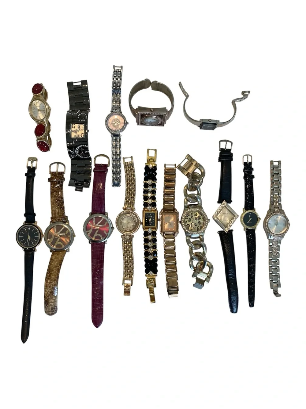 Assorted Women's Fashion Watches - Lot of 15 - Mixed Colors